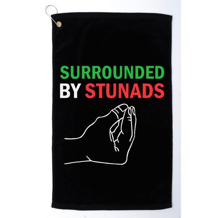 Surrounded By Stunads Funny Italian Sayings Golf Towel