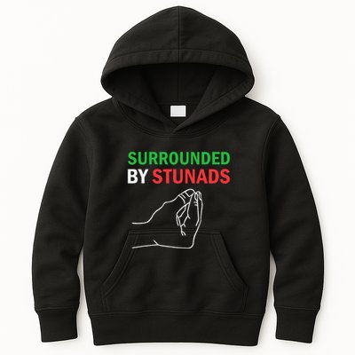Surrounded By Stunads Funny Italian Sayings Kids Hoodie