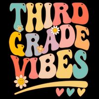 Third Grade Vibes For Girl Boy 3rd Grade Teacher Cooling Performance Crew T-Shirt