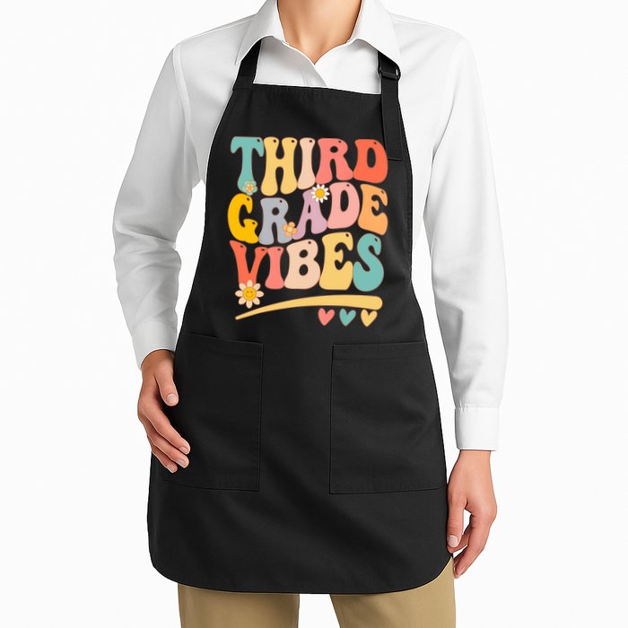 Third Grade Vibes For Girl Boy 3rd Grade Teacher Apron