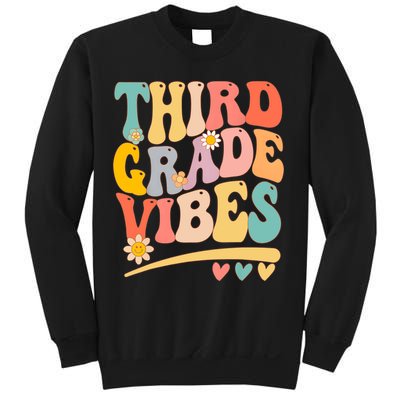 Third Grade Vibes For Girl Boy 3rd Grade Teacher Sweatshirt