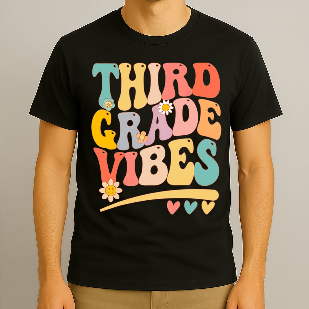 Third Grade Vibes For Girl Boy 3rd Grade Teacher T-Shirt