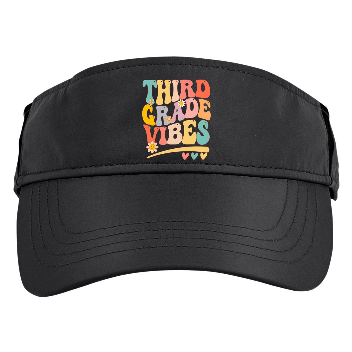 Third Grade Vibes For Girl Boy 3rd Grade Teacher Adult Drive Performance Visor