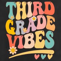 Third Grade Vibes For Girl Boy 3rd Grade Teacher Adult Drive Performance Visor