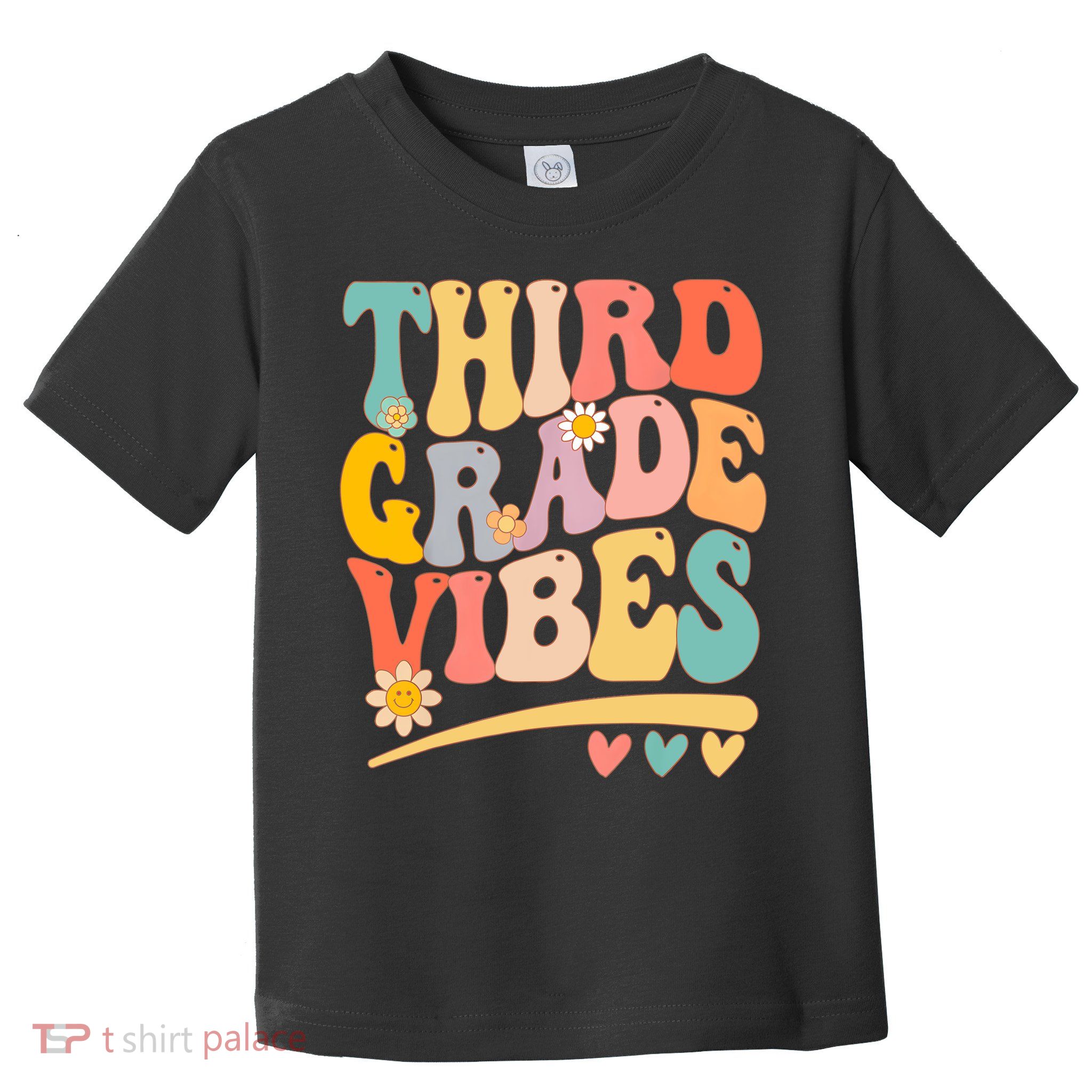 Third Grade Vibes For Girl Boy 3rd Grade Teacher Toddler T-Shirt
