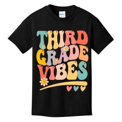 Third Grade Vibes For Girl Boy 3rd Grade Teacher Kids T-Shirt