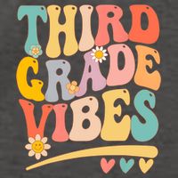 Third Grade Vibes For Girl Boy 3rd Grade Teacher Vector Backpack