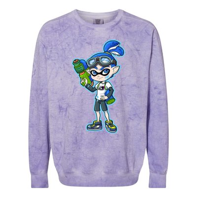 Squid Boy Colorblast Crewneck Sweatshirt