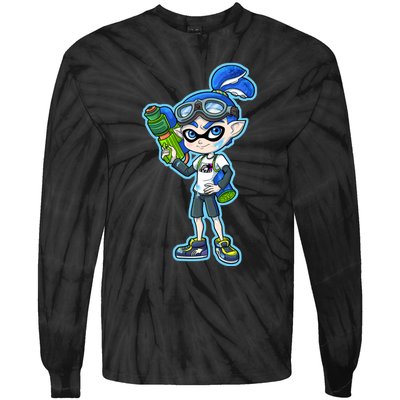 Squid Boy Tie-Dye Long Sleeve Shirt