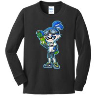 Squid Boy Kids Long Sleeve Shirt