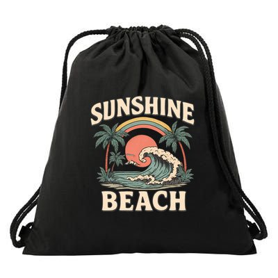 Sunshine Beach Drawstring Bag