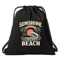 Sunshine Beach Drawstring Bag
