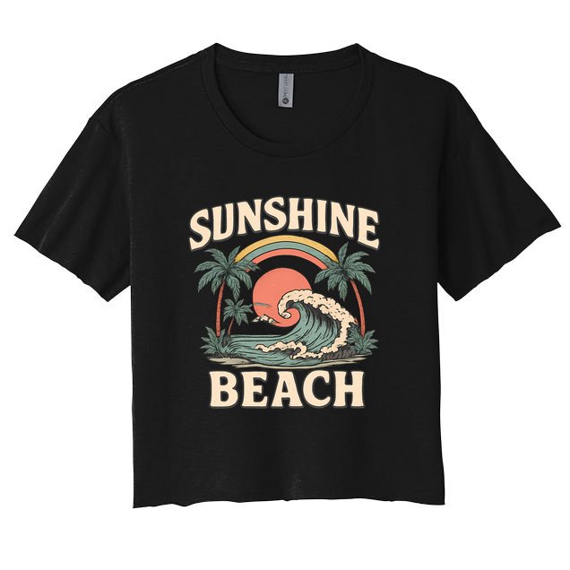 Sunshine Beach Women's Crop Top Tee