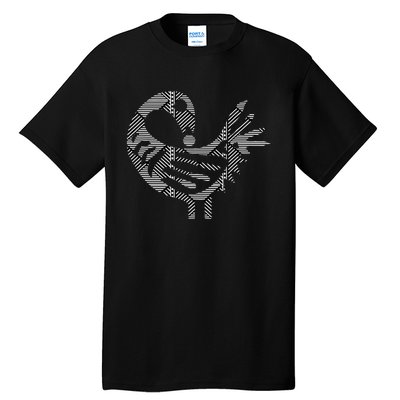 Sankofa Black Simple Pattern Afrocentric Adinkra Symbol Tall T-Shirt