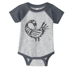 Sankofa Black Simple Pattern Afrocentric Adinkra Symbol Infant Baby Jersey Bodysuit