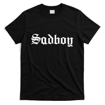 Sad Boy Sadboy Old English Typography T-Shirt