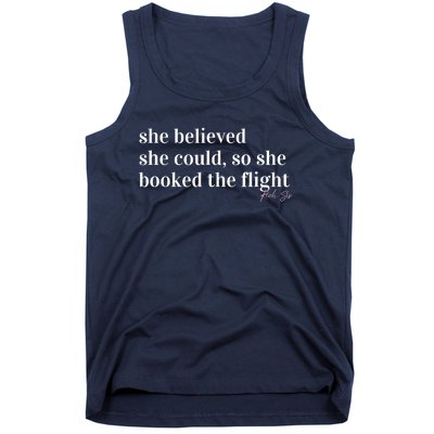 She Believed She Could, So She Booked Tank Top