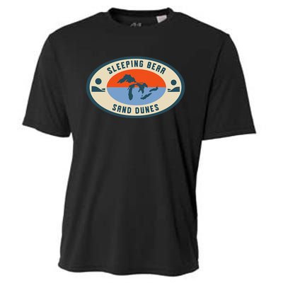 Sleeping Bear Sand Dunes Michigan Michigander Great Lakes Cooling Performance Crew T-Shirt