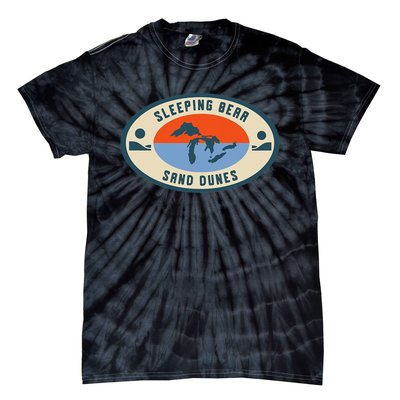 Sleeping Bear Sand Dunes Michigan Michigander Great Lakes Tie-Dye T-Shirt