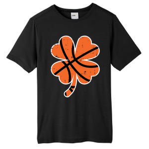 Shamrock Basketball St Patricks Day Sports Cute Gift Tall Fusion ChromaSoft Performance T-Shirt