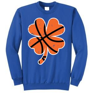 Shamrock Basketball St Patricks Day Sports Cute Gift Sweatshirt