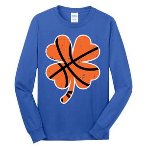 Shamrock Basketball St Patricks Day Sports Cute Gift Tall Long Sleeve T-Shirt