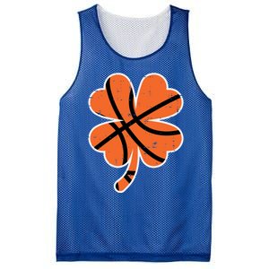 Shamrock Basketball St Patricks Day Sports Cute Gift Mesh Reversible Basketball Jersey Tank