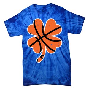 Shamrock Basketball St Patricks Day Sports Cute Gift Tie-Dye T-Shirt