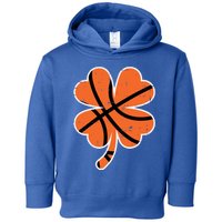 Shamrock Basketball St Patricks Day Sports Cute Gift Toddler Hoodie