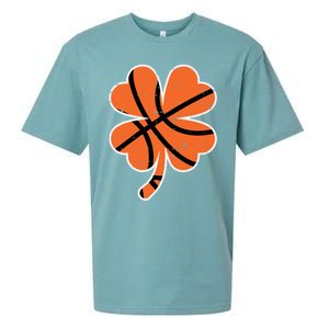 Shamrock Basketball St Patricks Day Sports Cute Gift Sueded Cloud Jersey T-Shirt