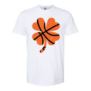 Shamrock Basketball St Patricks Day Sports Cute Gift Softstyle CVC T-Shirt