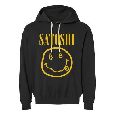 Satoshi Bitcoin Garment-Dyed Fleece Hoodie