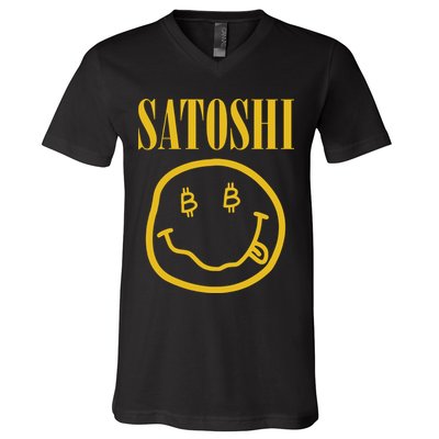 Satoshi Bitcoin V-Neck T-Shirt