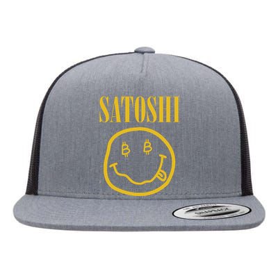 Satoshi Bitcoin Flat Bill Trucker Hat