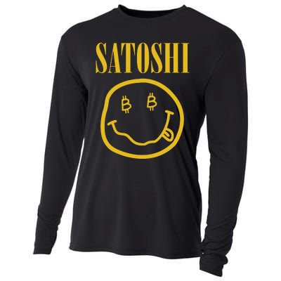 Satoshi Bitcoin Cooling Performance Long Sleeve Crew