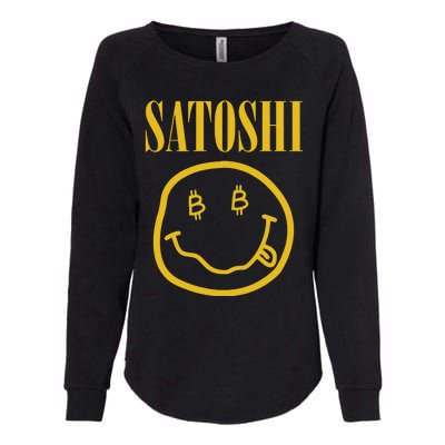 Satoshi Bitcoin Womens California Wash Sweatshirt