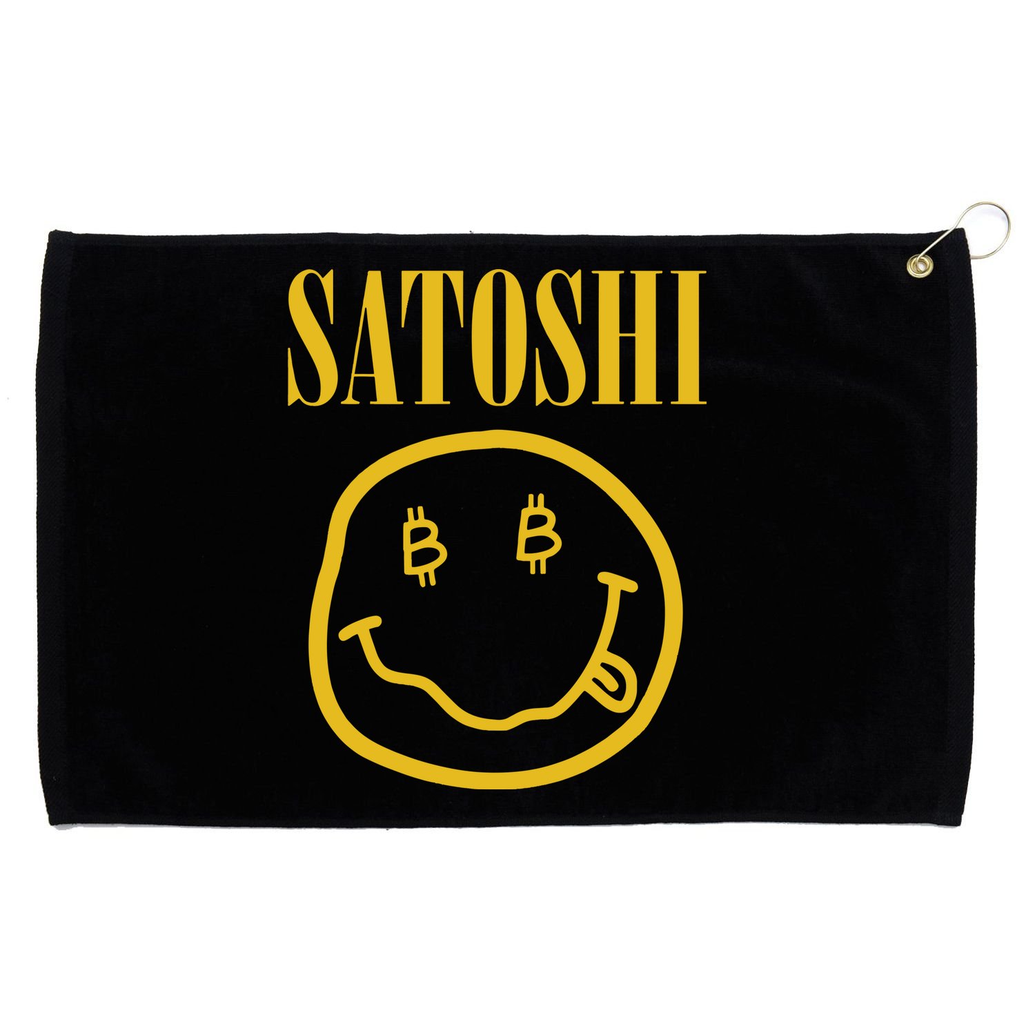 Satoshi Bitcoin Grommeted Golf Towel