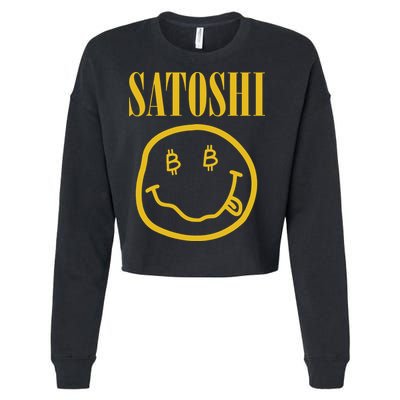Satoshi Bitcoin Cropped Pullover Crew