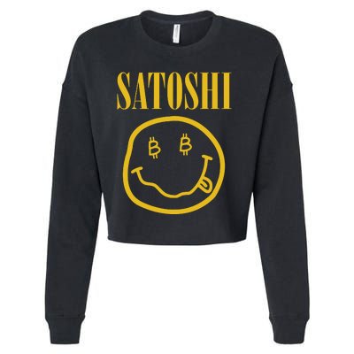 Satoshi Bitcoin Cropped Pullover Crew