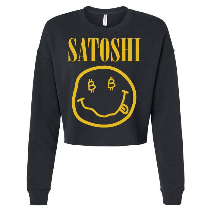 Satoshi Bitcoin Cropped Pullover Crew