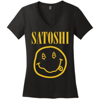 Satoshi Bitcoin Women's V-Neck T-Shirt