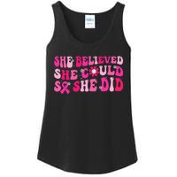 She Believed She Could So She Did Ladies Essential Tank