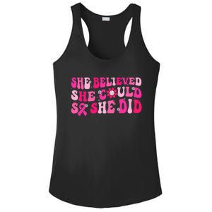 She Believed She Could So She Did Ladies PosiCharge Competitor Racerback Tank