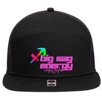 Sagittarius Big Sag Energy 7 Panel Mesh Trucker Snapback Hat