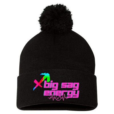 Sagittarius Big Sag Energy Pom Pom 12in Knit Beanie