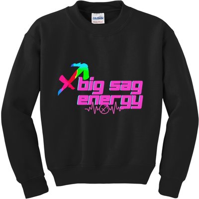 Sagittarius Big Sag Energy Kids Sweatshirt