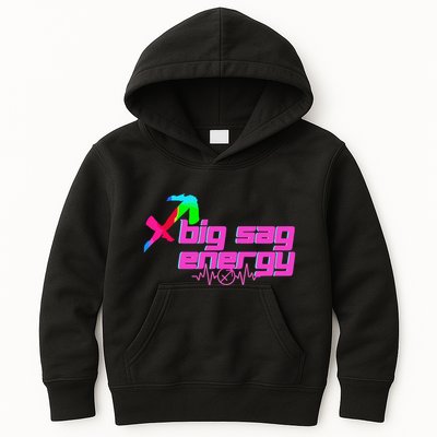 Sagittarius Big Sag Energy Kids Hoodie