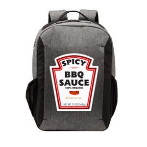 Spicy Bbq Sauce Bottle Label Funny Group Halloween Costume Vector Backpack