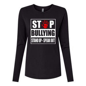 Stop Bullying Stand Up Speak Out Womens Cotton Relaxed Long Sleeve T-Shirt