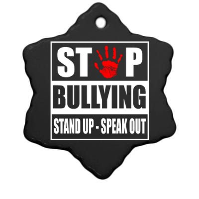 Stop Bullying Stand Up Speak Out Ceramic Star Ornament